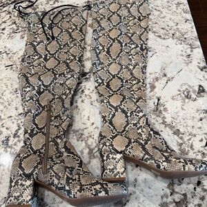 Snake skin boots